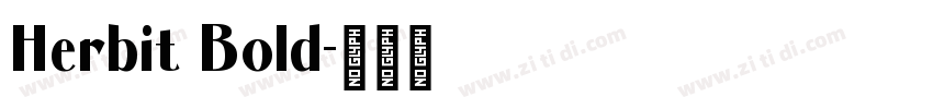 Herbit Bold字体转换